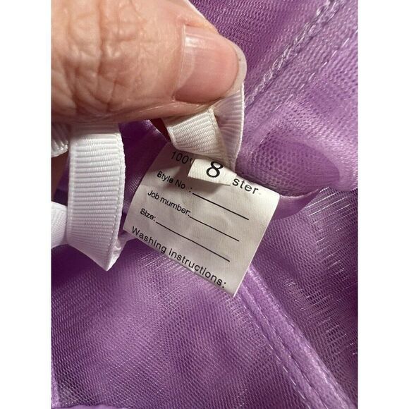 Fairy Dress Womens Small Purple Corset Sexy Sheer Tulle Princess WhimsiGoth - Picture 8 of 9